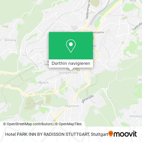 Hotel PARK INN BY RADISSON STUTTGART Karte