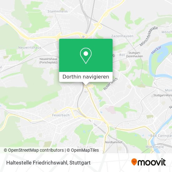 Haltestelle Friedrichswahl Karte