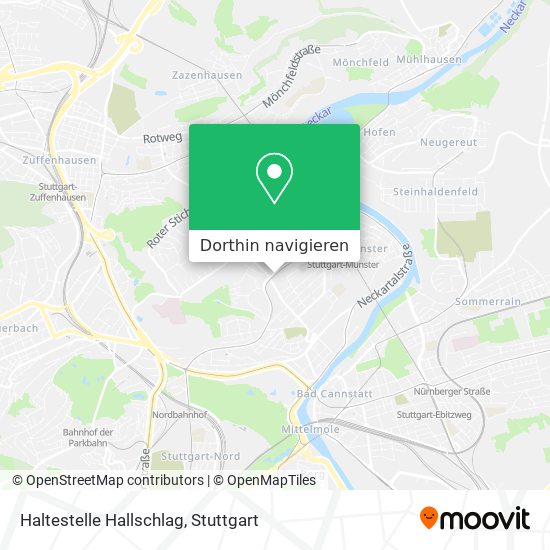 Haltestelle Hallschlag Karte