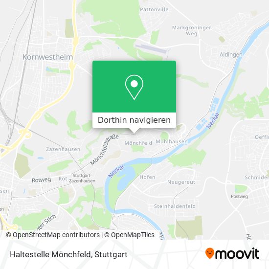 Haltestelle Mönchfeld Karte