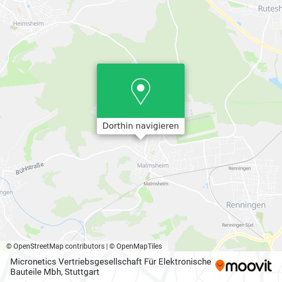 Micronetics Vertriebsgesellschaft Für Elektronische Bauteile Mbh Karte
