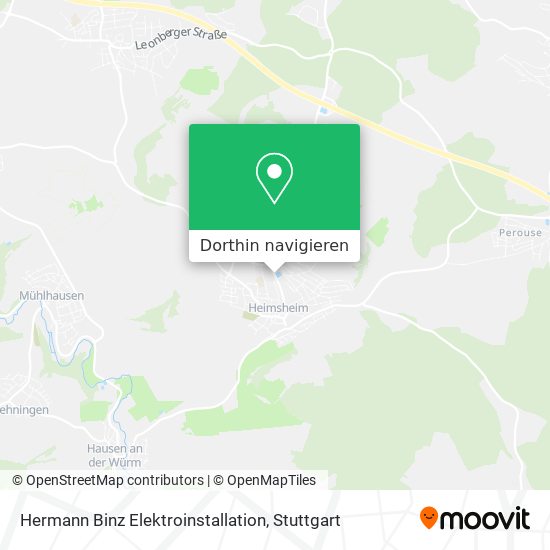 Hermann Binz Elektroinstallation Karte