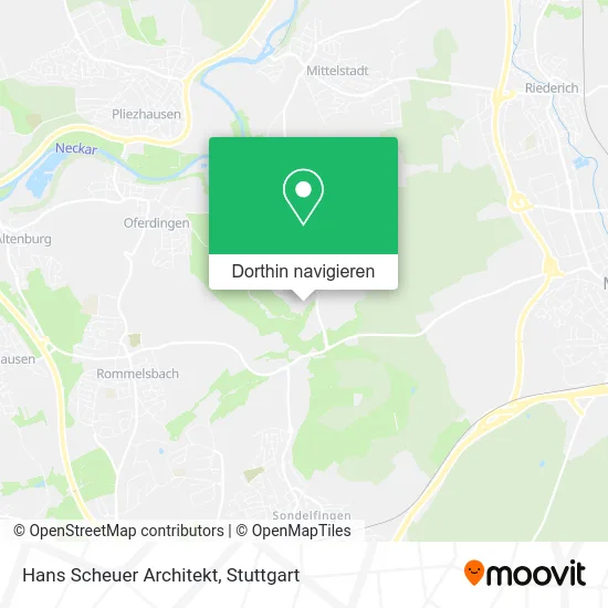 Hans Scheuer Architekt Karte