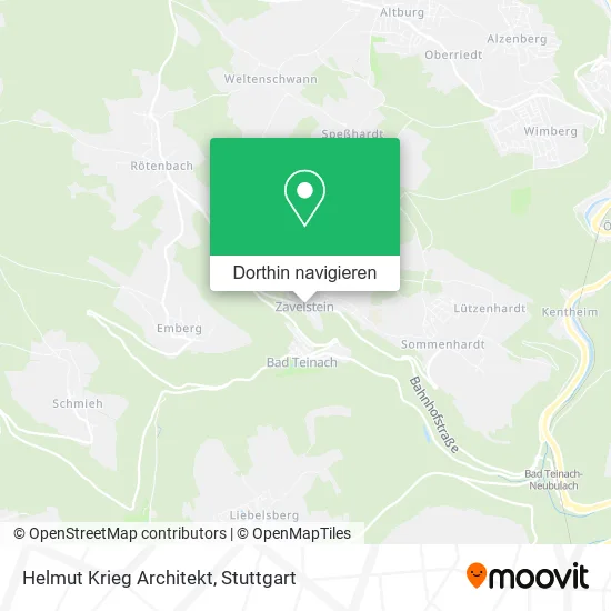 Helmut Krieg Architekt Karte