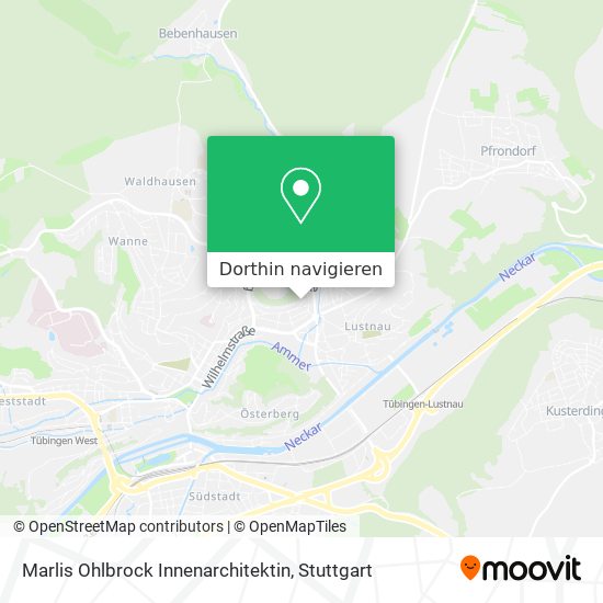 Marlis Ohlbrock Innenarchitektin Karte