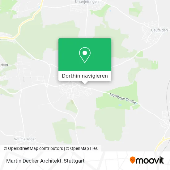 Martin Decker Architekt Karte