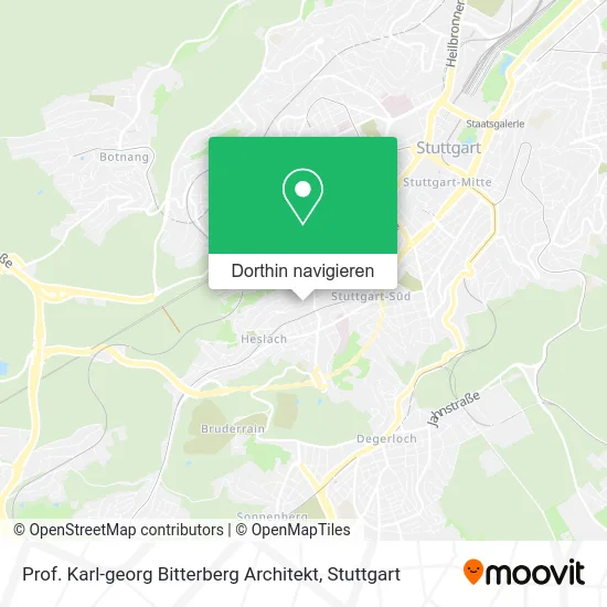Prof. Karl-georg Bitterberg Architekt Karte