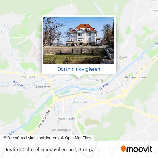 Institut Culturel Franco-allemand Karte