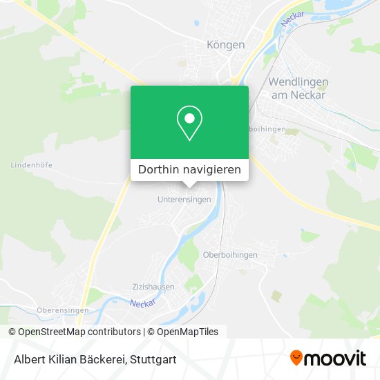 Albert Kilian Bäckerei Karte