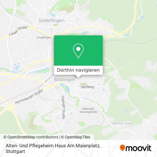Alten- Und Pflegeheim Haus Am Maienplatz Karte