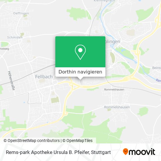 Rems-park Apotheke Ursula B. Pfeifer Karte