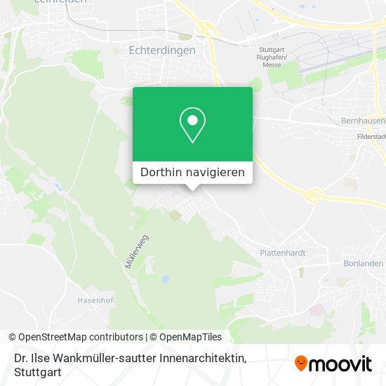 Dr. Ilse Wankmüller-sautter Innenarchitektin Karte