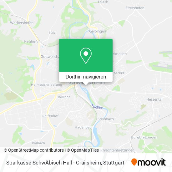 Sparkasse SchwÄbisch Hall - Crailsheim Karte
