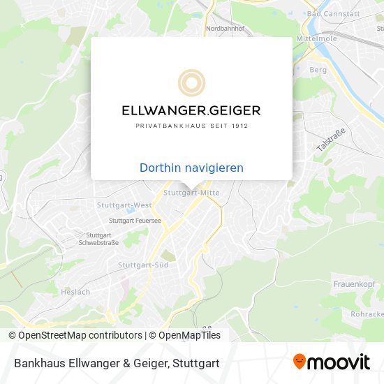 Bankhaus Ellwanger & Geiger Karte