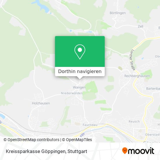Kreissparkasse Göppingen Karte