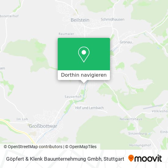 Göpfert & Klenk Bauunternehmung Gmbh Karte