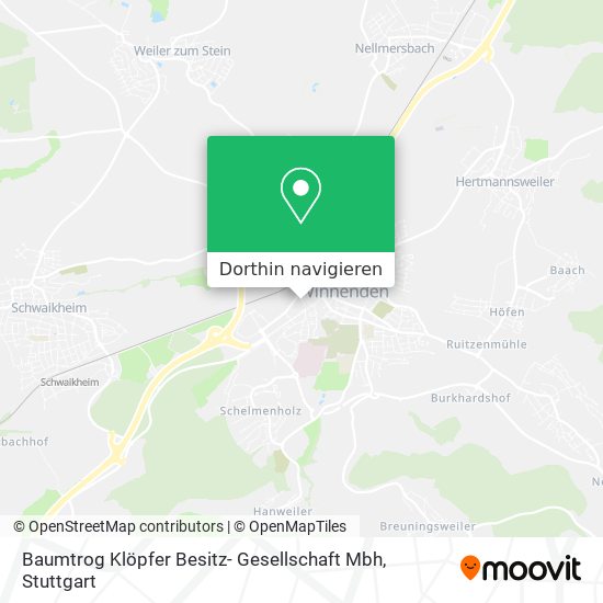 Baumtrog Klöpfer Besitz- Gesellschaft Mbh Karte