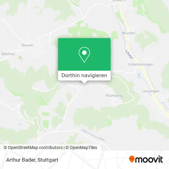 Arthur Bader Karte