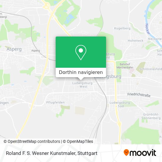 Roland F. S. Wesner Kunstmaler Karte