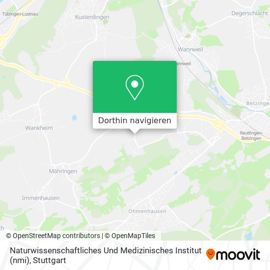 Naturwissenschaftliches Und Medizinisches Institut (nmi) Karte