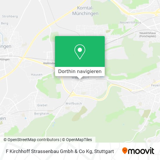 F Kirchhoff Strassenbau Gmbh & Co Kg Karte