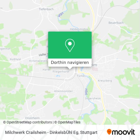 Milchwerk Crailsheim - DinkelsbÜhl Eg Karte
