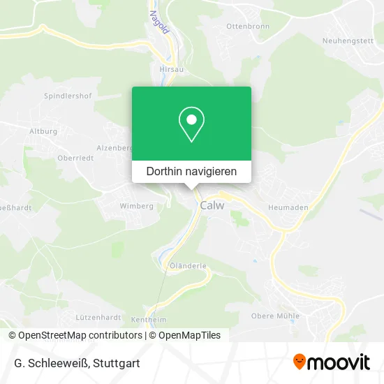 G. Schleeweiß Karte