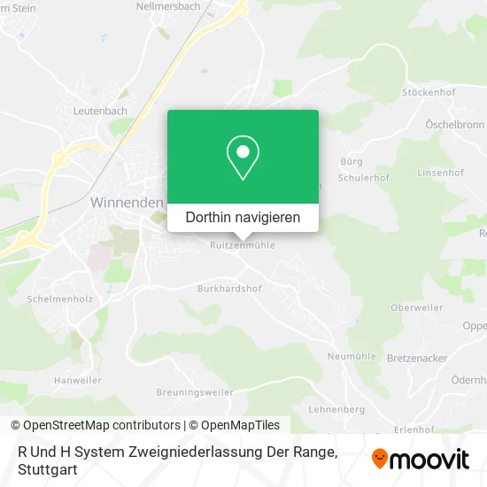 R Und H System Zweigniederlassung Der Range Karte