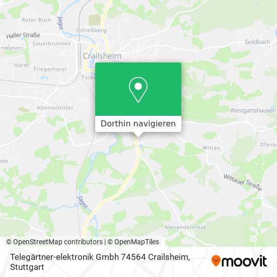 Telegärtner-elektronik Gmbh 74564 Crailsheim Karte