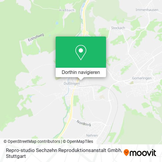 Repro-studio Sechzehn Reproduktionsanstalt Gmbh Karte