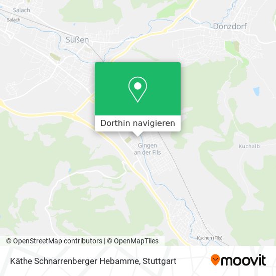 Käthe Schnarrenberger Hebamme Karte