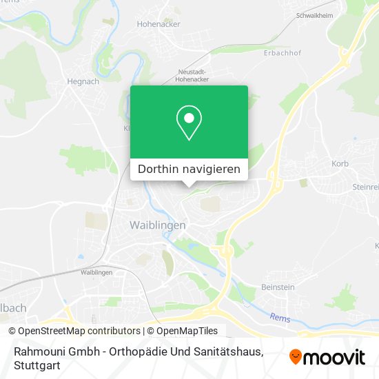 Rahmouni Gmbh - Orthopädie Und Sanitätshaus Karte