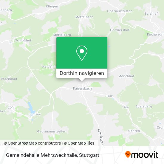 Gemeindehalle Mehrzweckhalle Karte