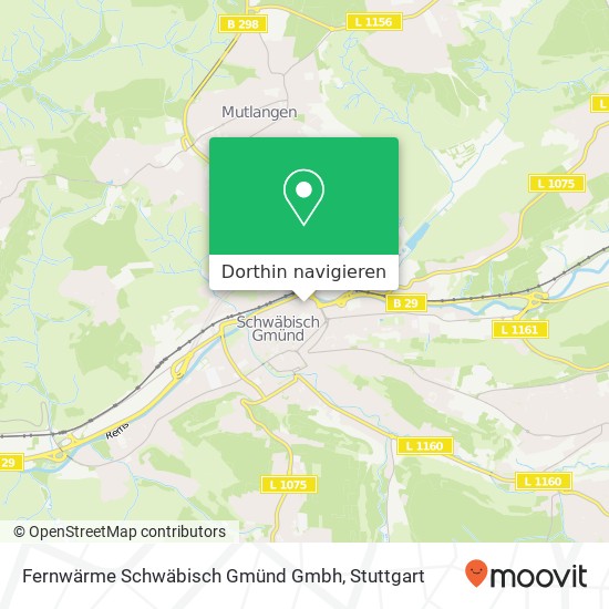 Fernwärme Schwäbisch Gmünd Gmbh Karte