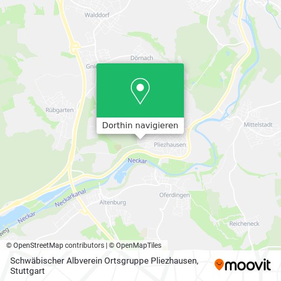 Schwäbischer Albverein Ortsgruppe Pliezhausen Karte