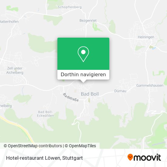 Hotel-restaurant Löwen Karte