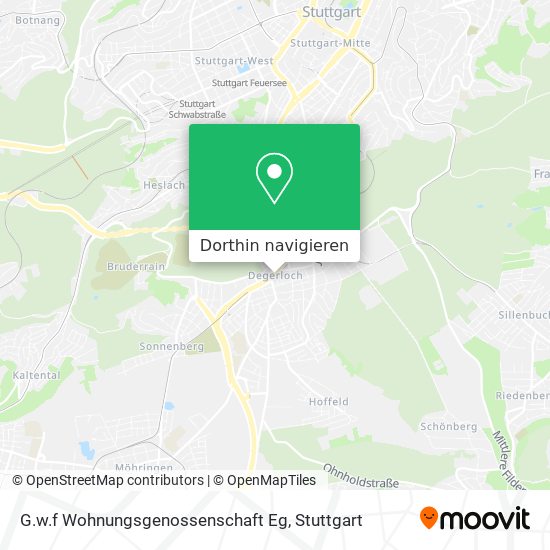 G.w.f Wohnungsgenossenschaft Eg Karte