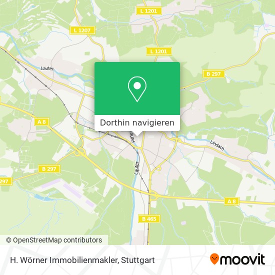 H. Wörner Immobilienmakler Karte