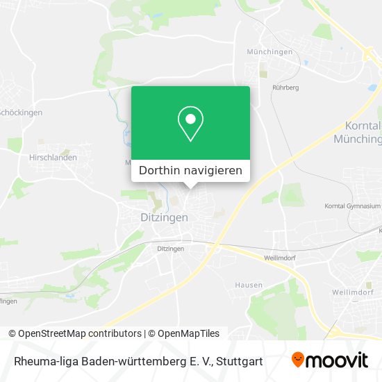 Rheuma-liga Baden-württemberg E. V. Karte
