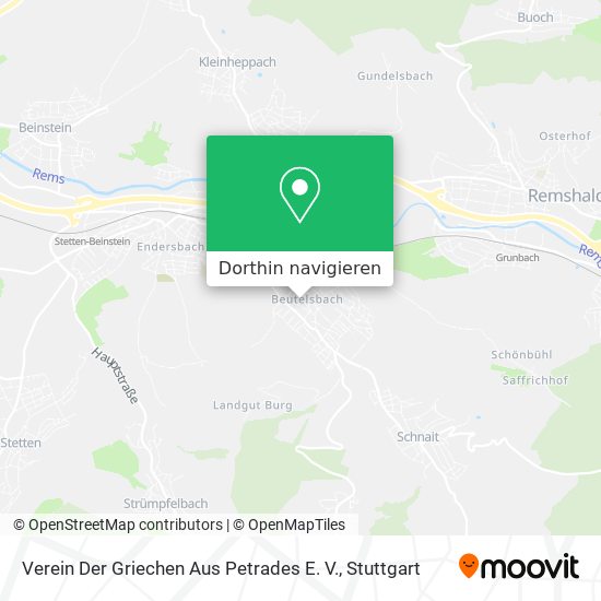 Verein Der Griechen Aus Petrades E. V. Karte