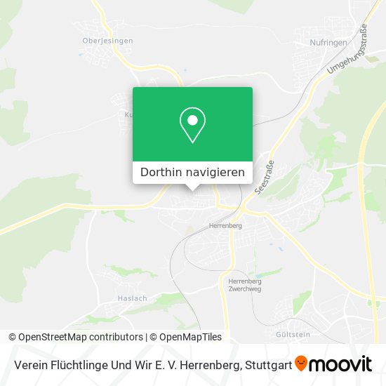 Verein Flüchtlinge Und Wir E. V. Herrenberg Karte