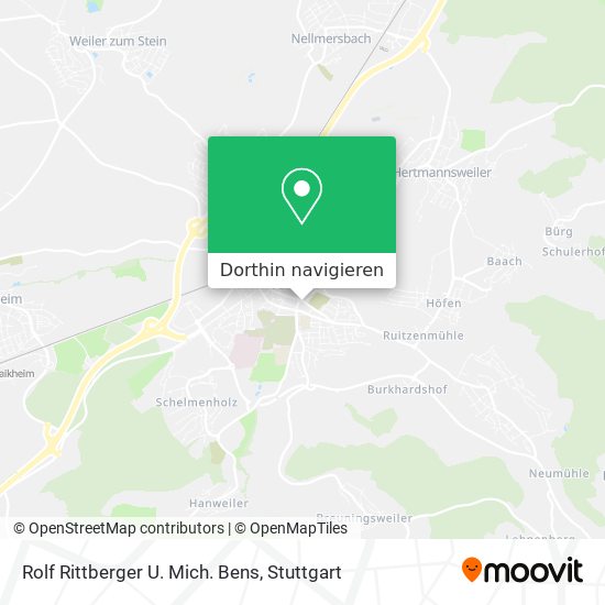Rolf Rittberger U. Mich. Bens Karte