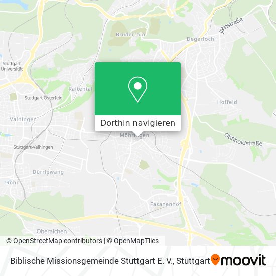 Biblische Missionsgemeinde Stuttgart E. V. Karte