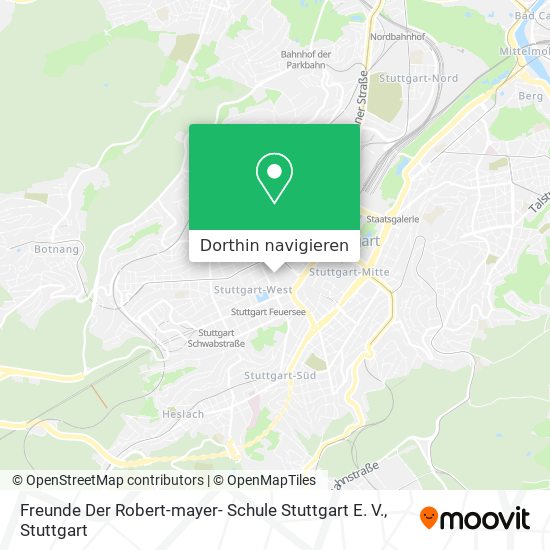 Freunde Der Robert-mayer- Schule Stuttgart E. V. Karte