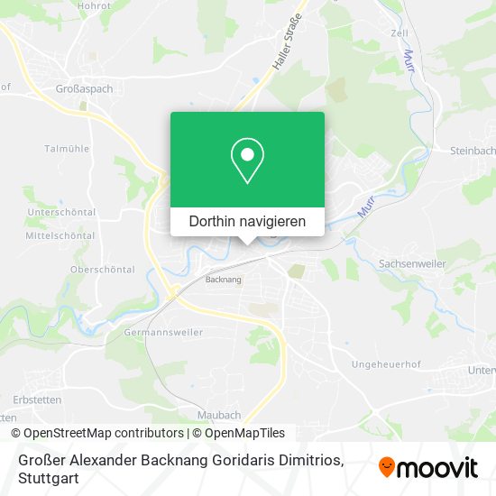 Großer Alexander Backnang Goridaris Dimitrios Karte