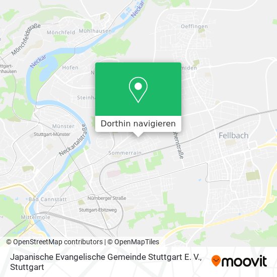 Japanische Evangelische Gemeinde Stuttgart E. V. Karte