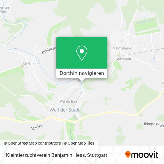 Kleintierzuchtverein Benjamin Hess Karte
