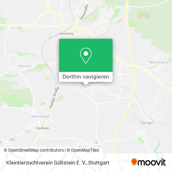 Kleintierzuchtverein Gültstein E. V. Karte