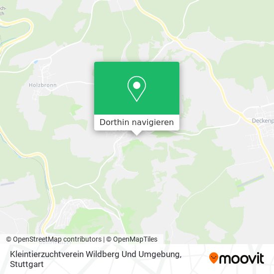 Kleintierzuchtverein Wildberg Und Umgebung Karte