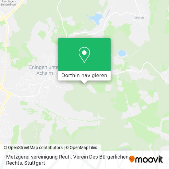 Metzgerei-vereinigung Reutl. Verein Des Bürgerlichen Rechts Karte